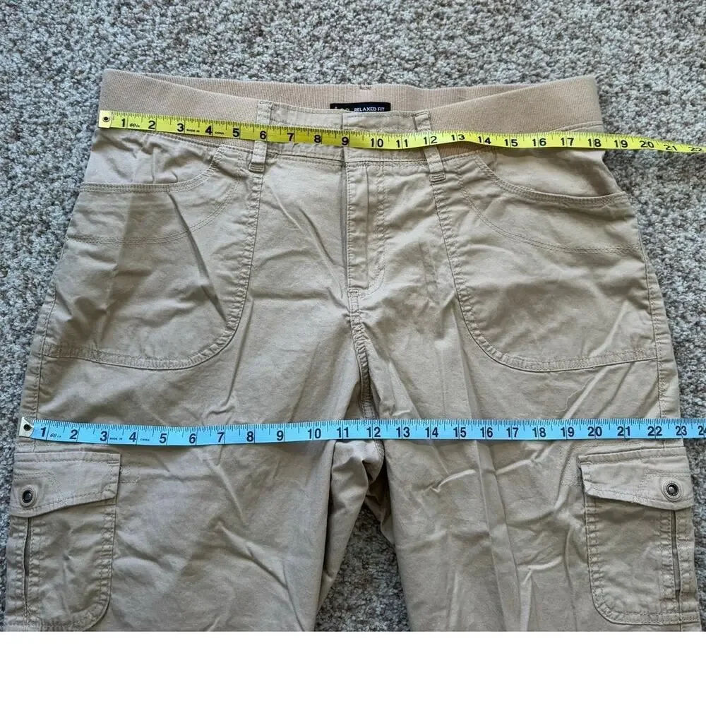LEE Women's Relaxed fit; Mid Rise; Cropped pants, Khaki, size 16 W
